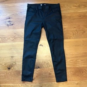 Black Coated Skinny Jeans